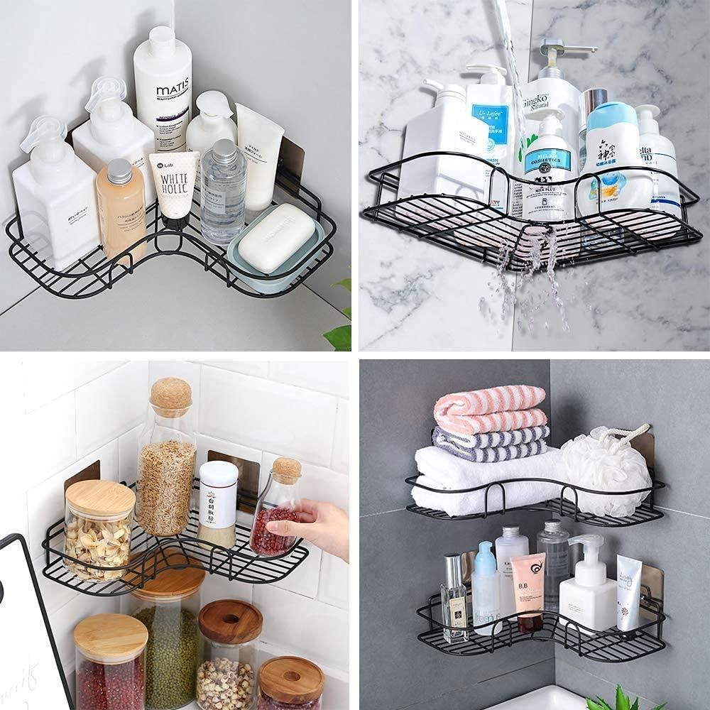 Metal Bathroom Corner Rack - Pack of 1