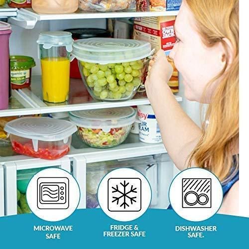 Reusable Silicone Stretch Lids For Food Cover ( Set of 6 )